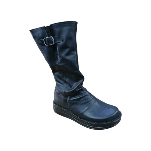 203 fekete női bőr csizma