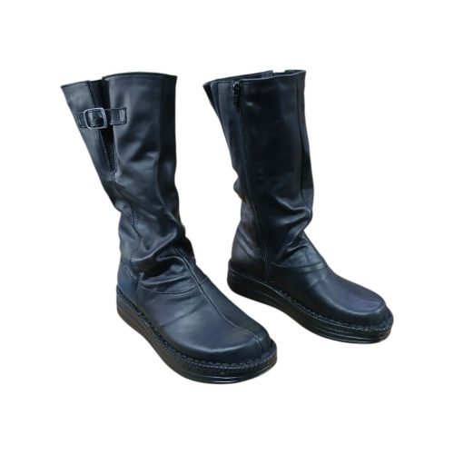 203 fekete női bőr csizma