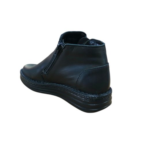 301 fekete női bőrbakancs