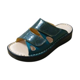 430 croco zöld női papucs