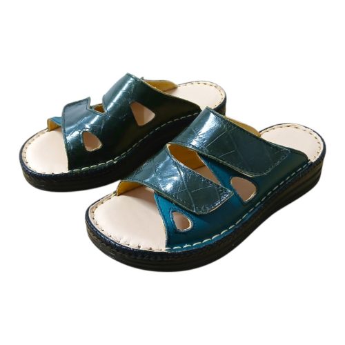 430 croco zöld női papucs