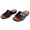 451 fekete női bőr papucs