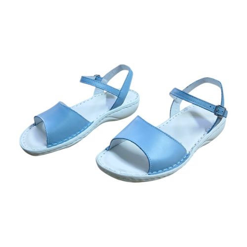 500 azur női bőr szandál