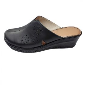 6013 fekete női  bőr klumpa 