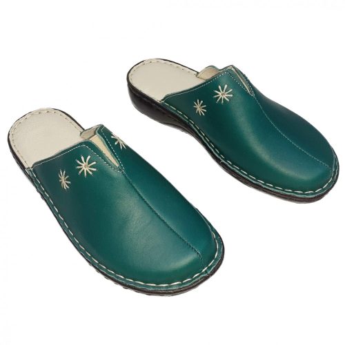 7006 zöld női klumpa papucs