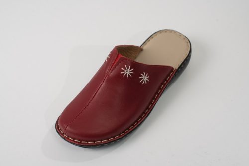 7006 Bordó női klumpa papucs