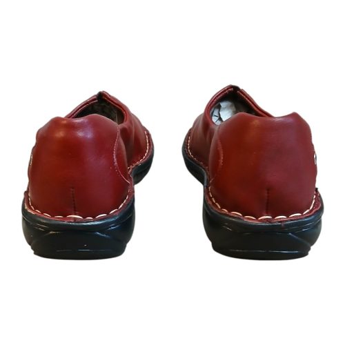 9000 bordó női bőr cipő