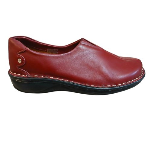 9000 bordó női bőr cipő