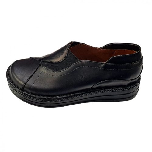 9005 Fekete női bőr cipő