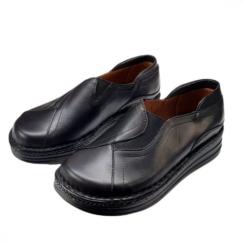 9005 Fekete női bőr cipő