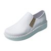 9200 fehér női  bőr cipő-gumis belebújós