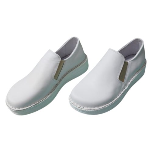 9200 fehér női  bőr cipő-gumis belebújós