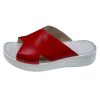 955 piros női bőr papucs