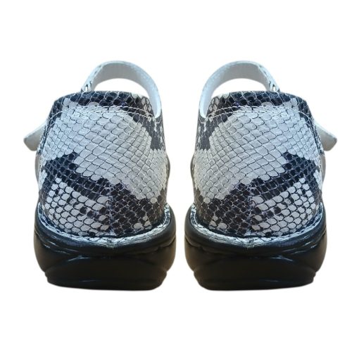  Anna kígyóbőrmintás szürke női cipő