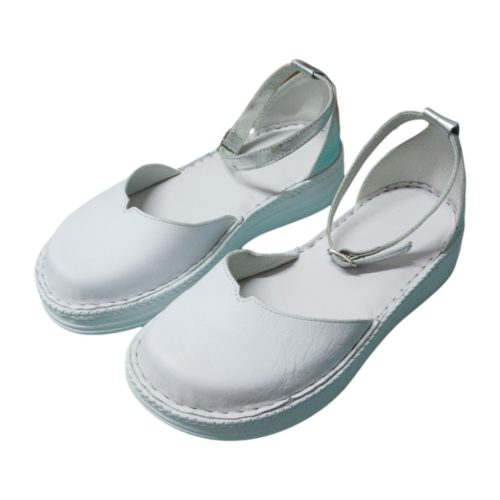 Kitty fehér női bőr szandál