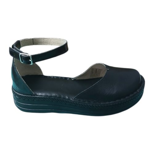 Kitty fekete női bőr szandál