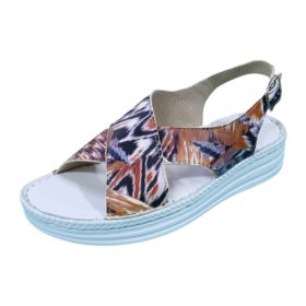 Nikki multicolor női bőr szandál