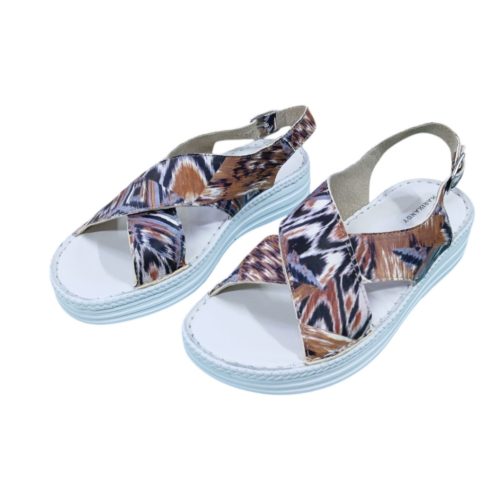 Nikki multicolor női bőr szandál