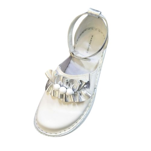 Fanny fehér női bőr cipő