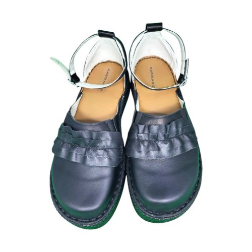 Fanni duo fekete női bőr cipő 