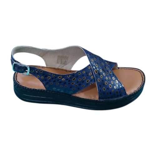 Nikky mintás kék női szandál